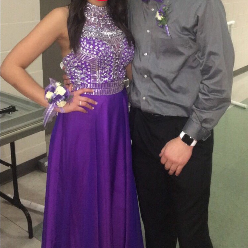 Purple formal dress